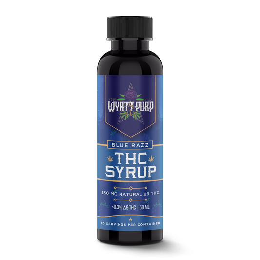 Wyatt Purp 150mg Nano THC Syrups 12 Count Display Box