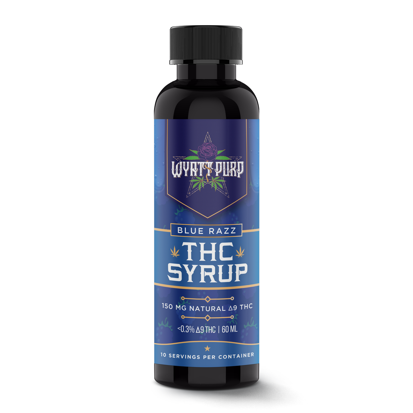 Wyatt Purp 150mg Nano THC Syrups 12 Count Display Box