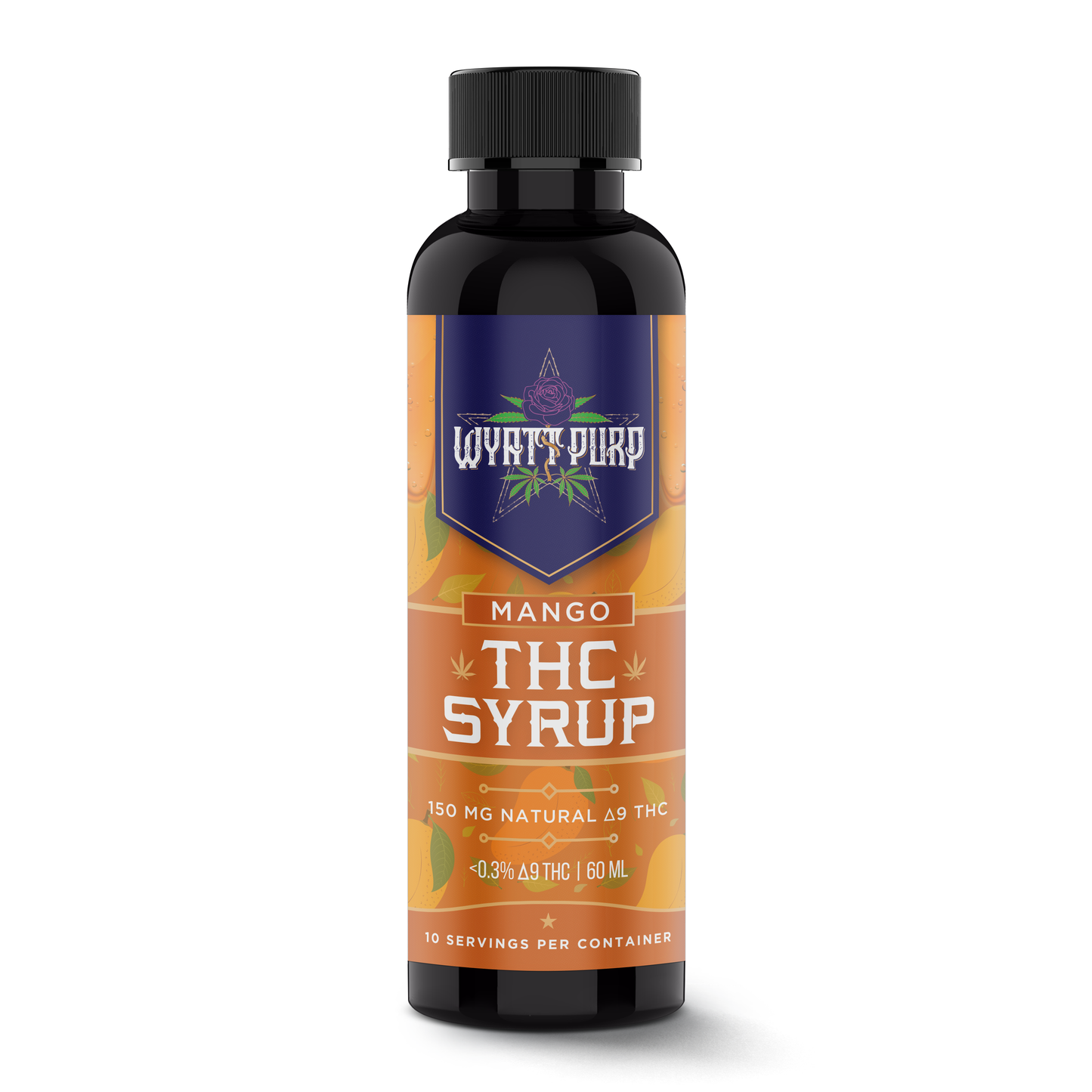 Wyatt Purp 150mg Nano THC Syrups 12 Count Display Box