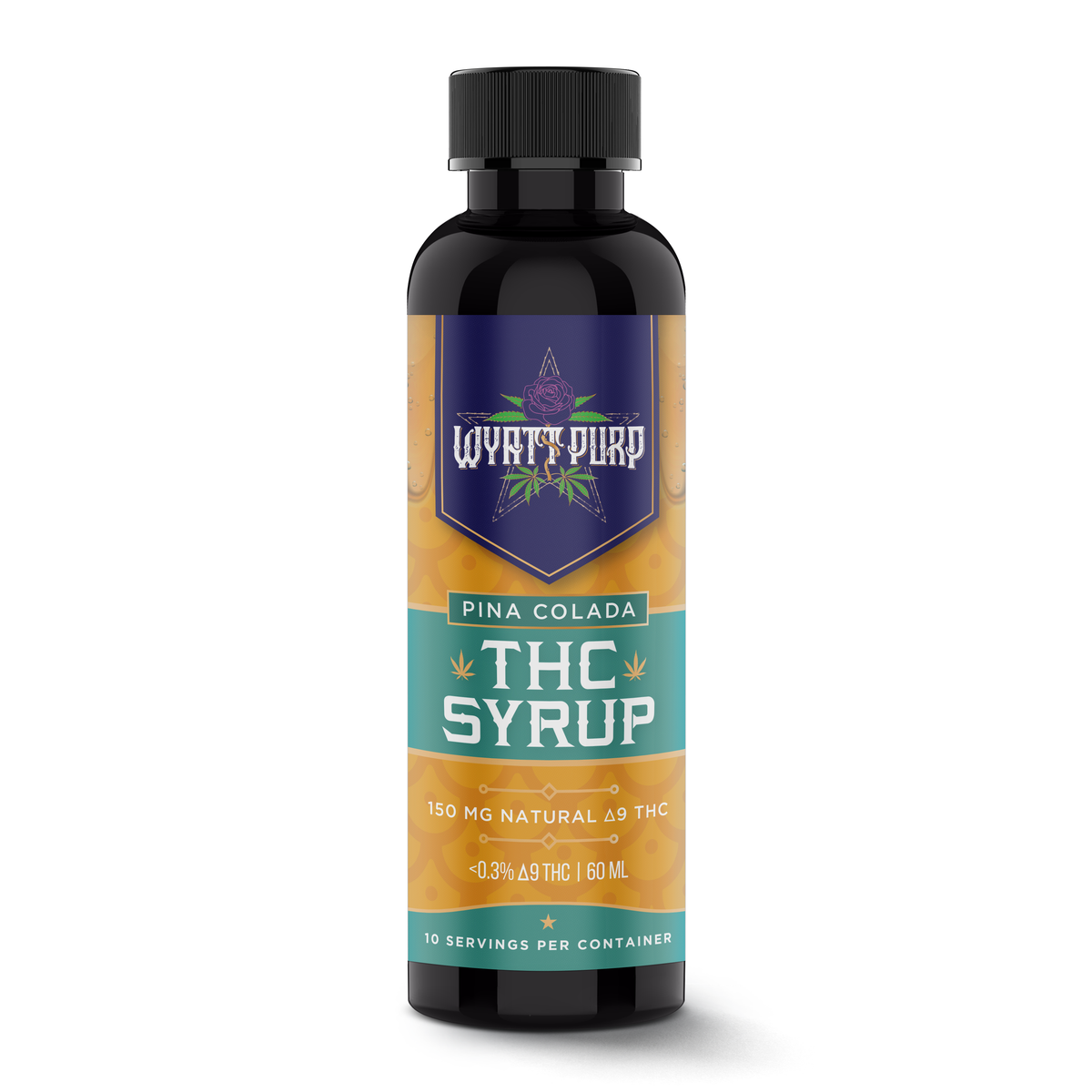 Wyatt Purp 150mg Nano THC Syrups 12 Count Display Box