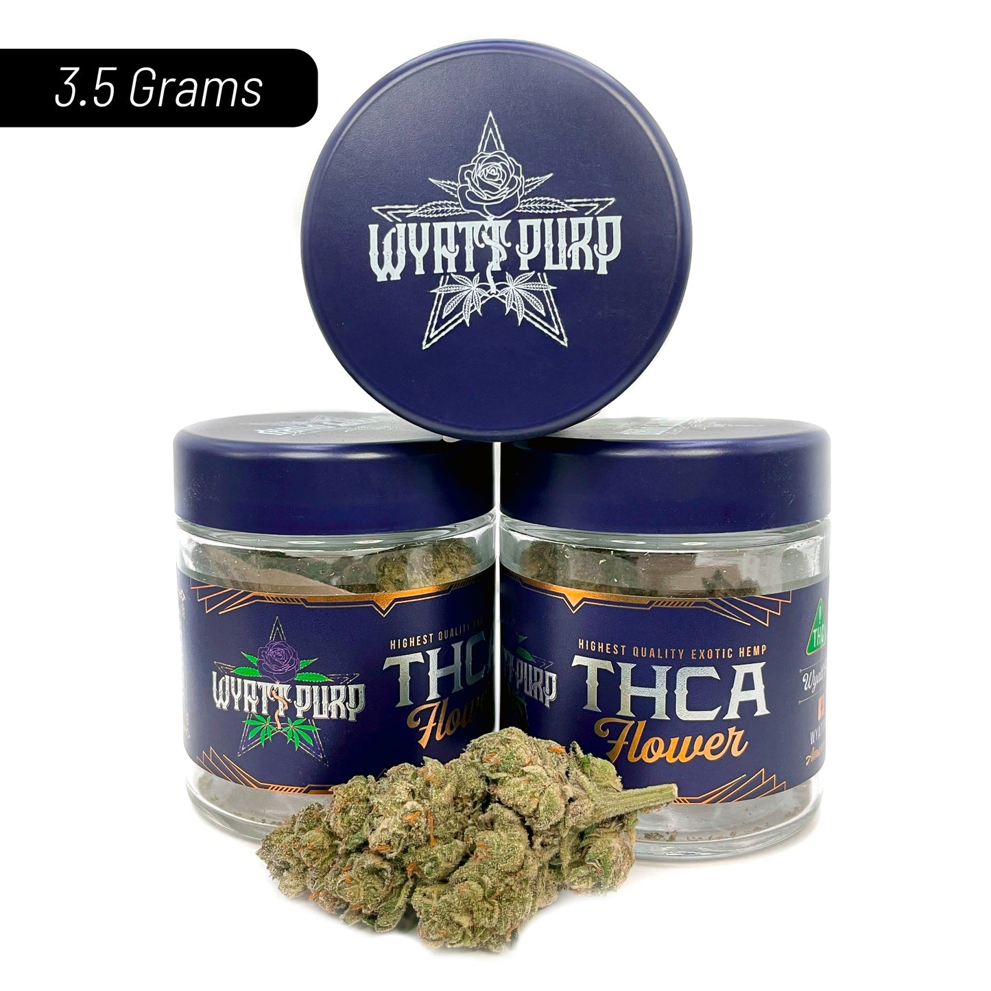 Wyatt Purp (PLATINUM) 3.5 Gram Packaged Flower